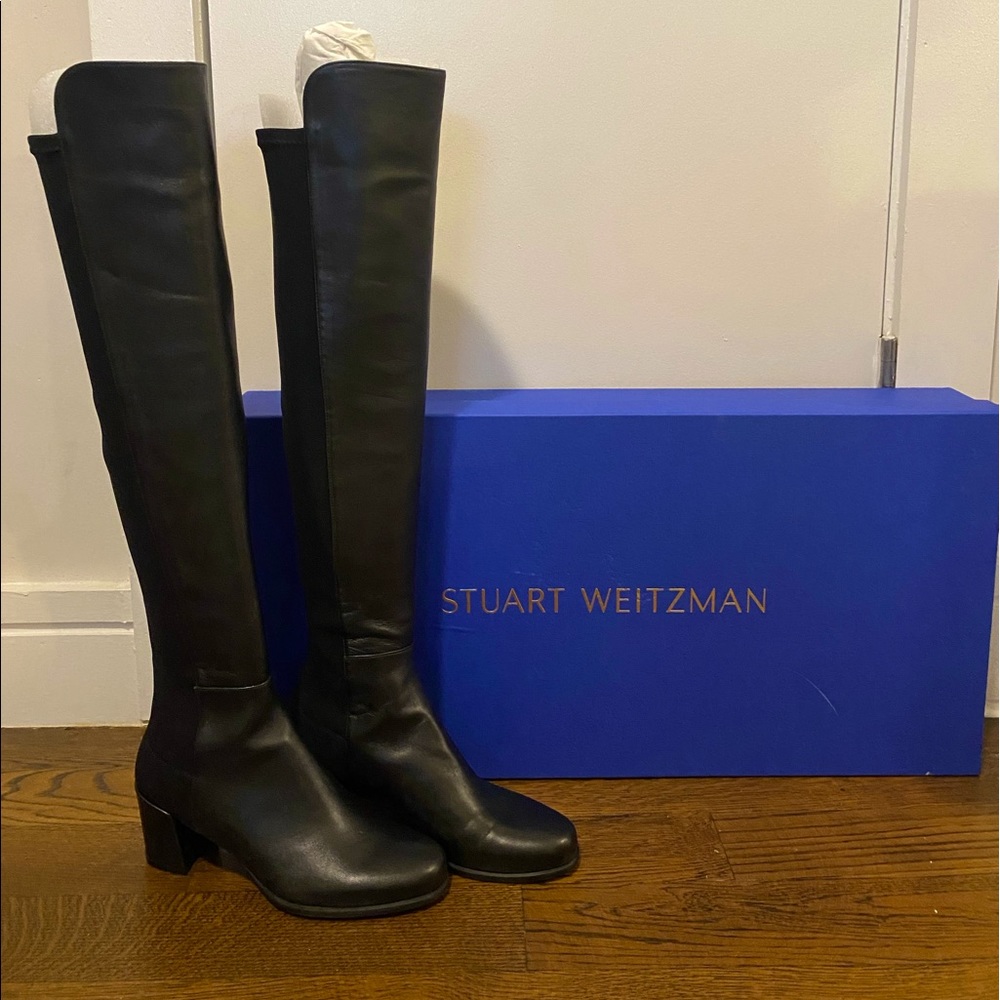 Stuart Weitzman 5050 Leather Boots with Heal